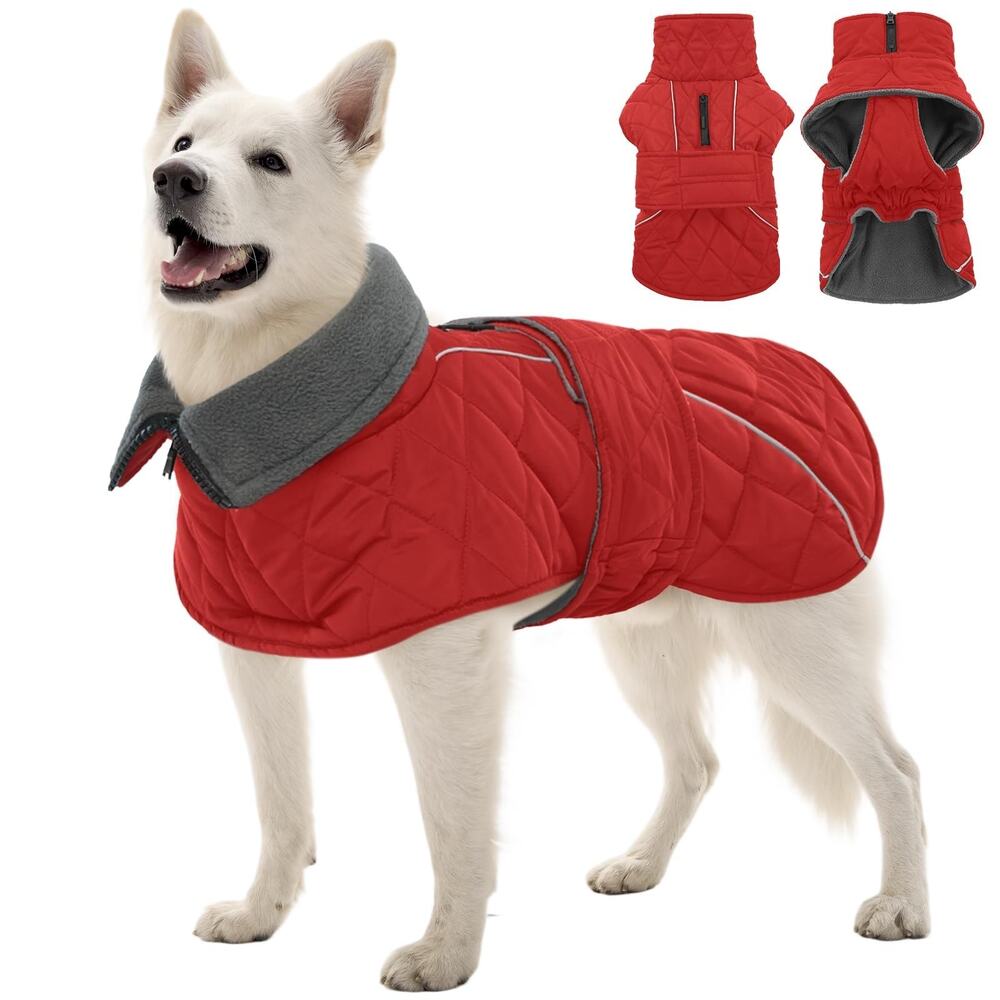 Kuoser Dog Coat, Super-Warm Dog Jacket Windproof Pet Cold Weather 2XL
